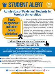 Admission Criteria for a Foreign University